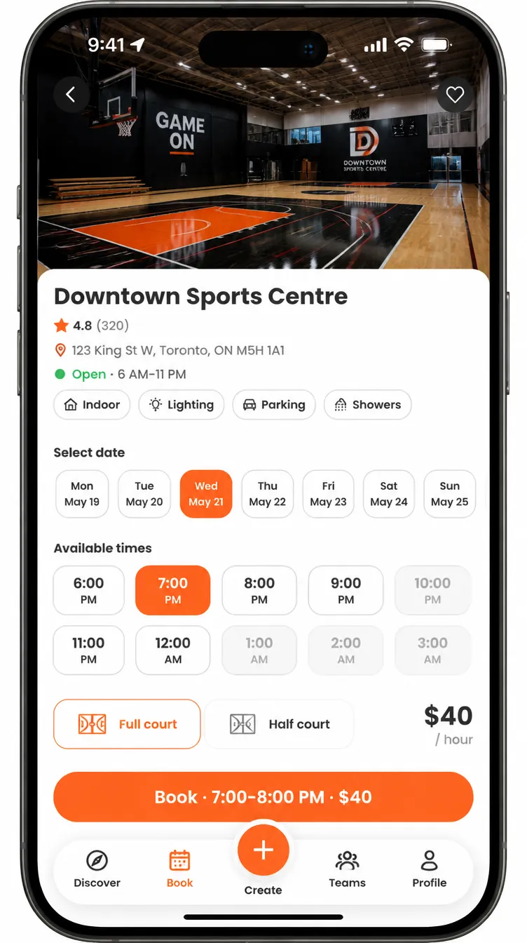MATCHDAY app screen 3