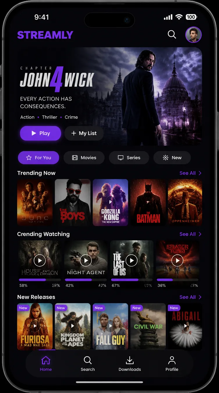 STREAMLY app