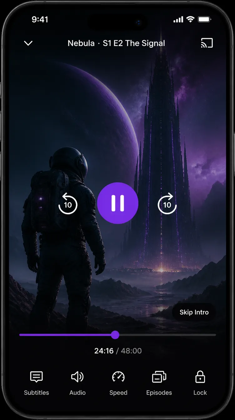 STREAMLY app screen 3